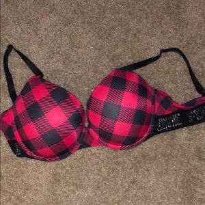 Plaid bra